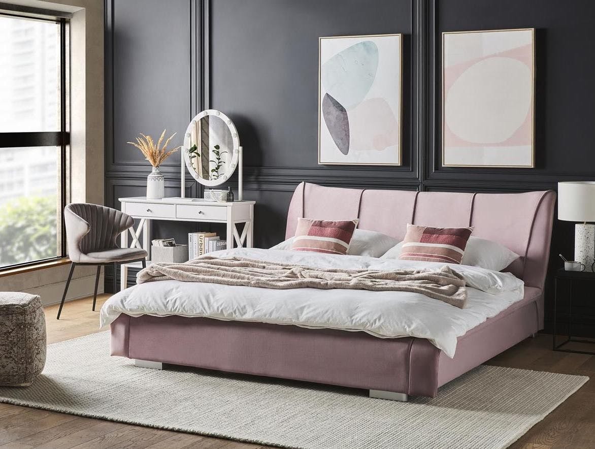 bed-roze-slaapkamer