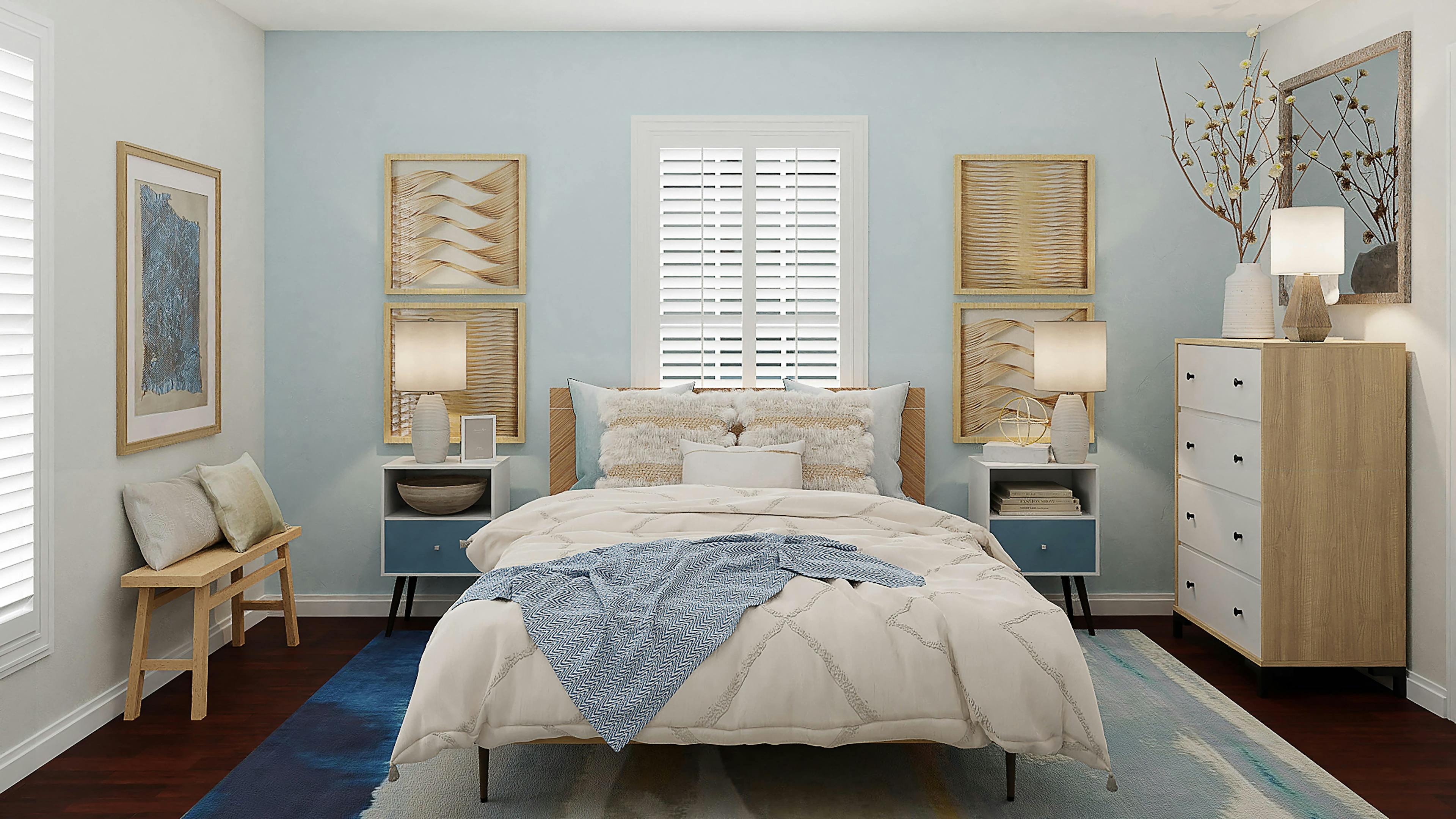 slaapkamer-stijl-blauw
