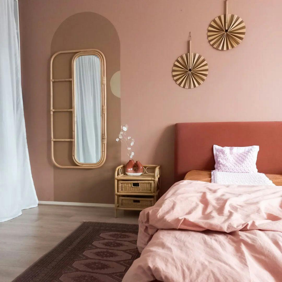 roze-slaapkamer-vintage