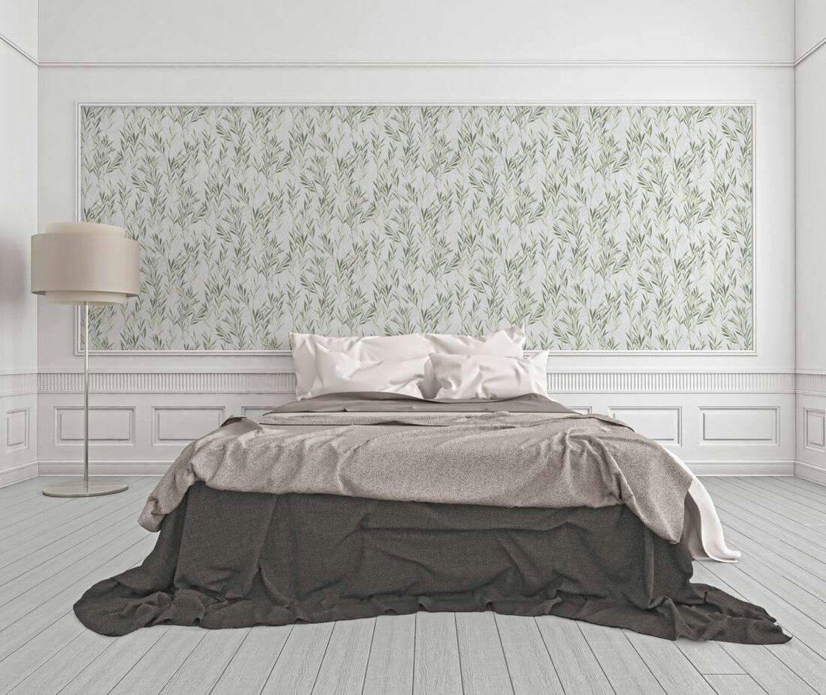 slaapkamer-vintage-behang