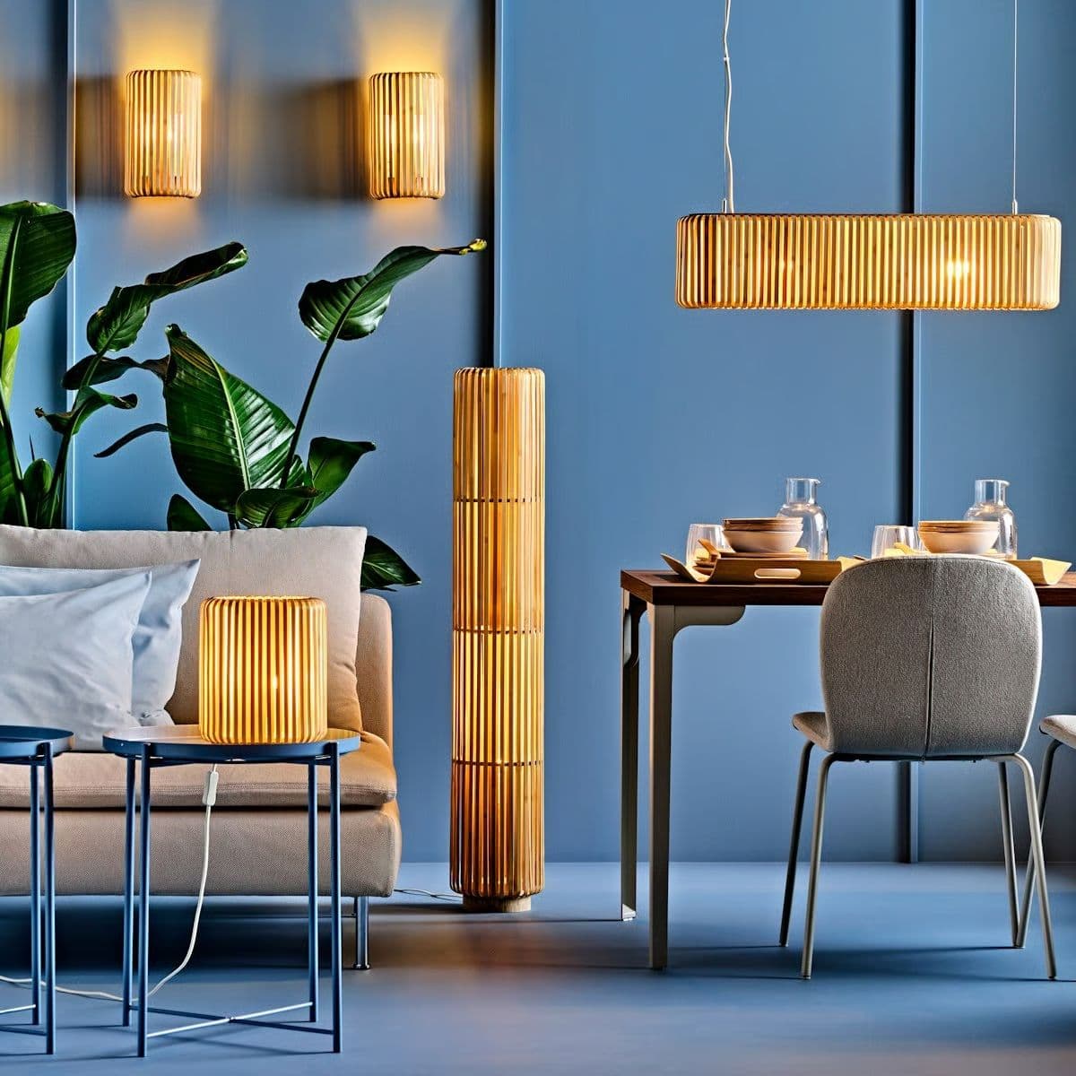 IKEA VARPTROSS: handgemaakte bamboelampen, elk exemplaar is uniek