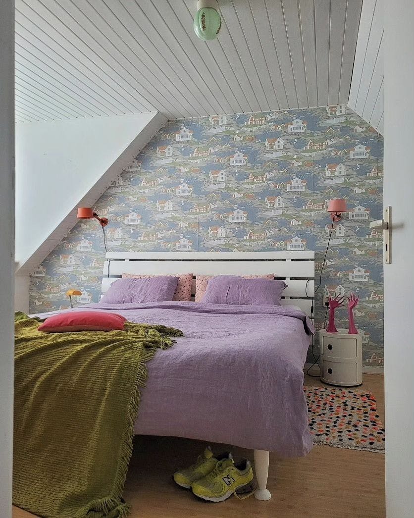 vintage-behang-slaapkamer