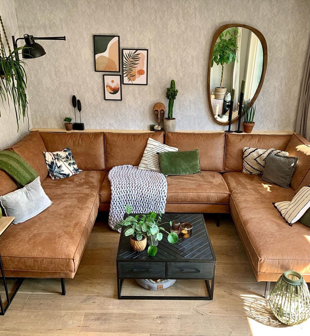 woonkamer-planten-cognac