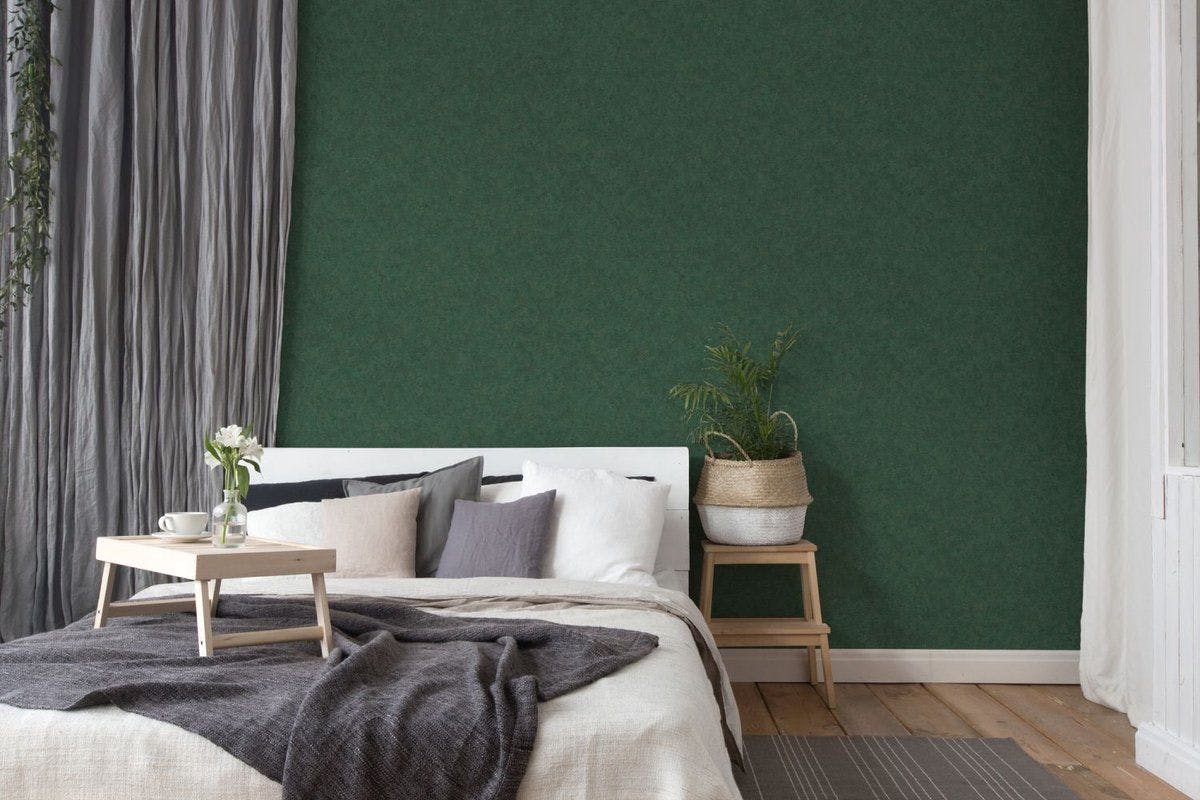 donker-groen-behang